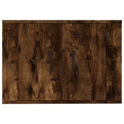 Meuble TV mural Chêne fumé 57x34,5x40 cm 