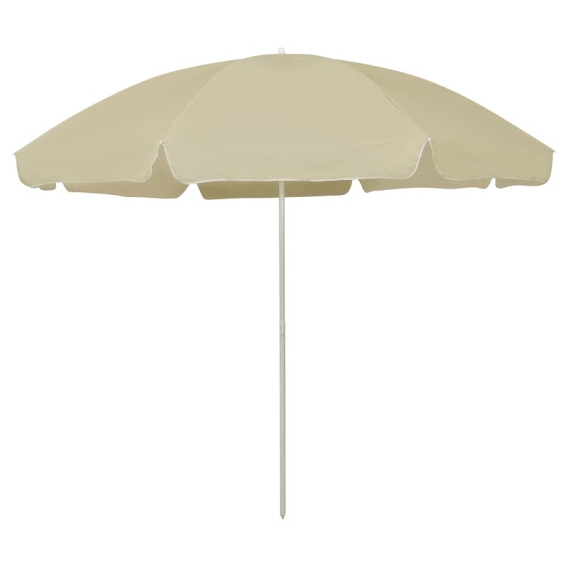 Parasol de plage jaune sable 300 cm 
