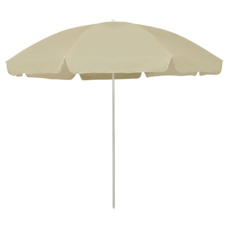 Parasol de plage jaune sable 300 cm 