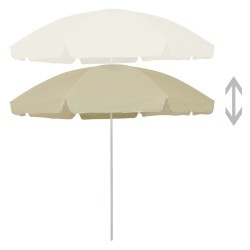 Parasol de plage jaune sable 300 cm 