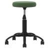 Chaise de bureau pivotante vert foncé velours 