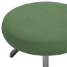 Chaise de bureau pivotante vert foncé velours 