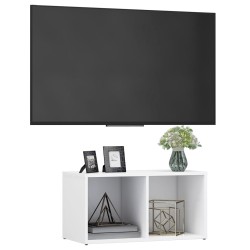 Meuble TV blanc 72x35x36,5 cm bois d’ingénierie 