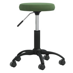 Chaise de salle à manger Vert foncé Velours 