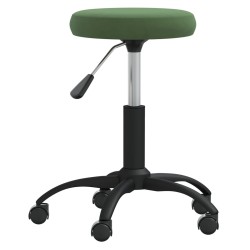 Chaise de salle à manger Vert foncé Velours 