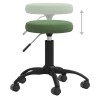 Chaise de salle à manger Vert foncé Velours 