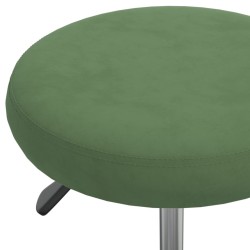 Chaise de salle à manger Vert foncé Velours 