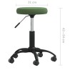 Chaise de salle à manger Vert foncé Velours 