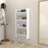 Armoires à chaussures murales 2 pcs Blanc 60x18x60 cm Aggloméré 