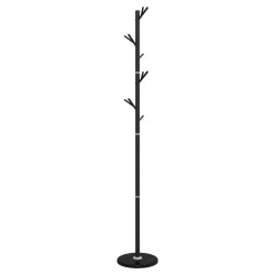 Porte-manteau noir 175 cm fer enduit de poudre 