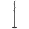 Porte-manteau noir 175 cm fer enduit de poudre 