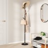 Porte-manteau noir 175 cm fer enduit de poudre 