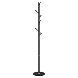 Porte-manteau noir 175 cm fer enduit de poudre 