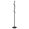 Porte-manteau noir 175 cm fer enduit de poudre 