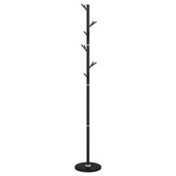 Porte-manteau noir 175 cm fer enduit de poudre 