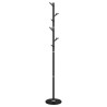 Porte-manteau noir 175 cm fer enduit de poudre 