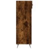 Meuble à chaussures chêne fumé 30x35x105 cm bois d'ingénierie 