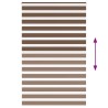 Store zèbre marron 150x230cm largeur du tissu 145,9cm polyester 