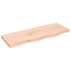 Comptoir de salle de bain 80x30x(2-4) cm bois massif non traité 