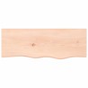 Comptoir de salle de bain 80x30x(2-4) cm bois massif non traité 