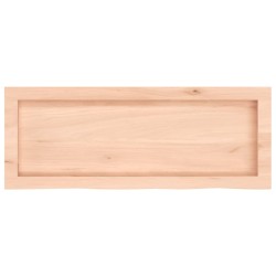 Comptoir de salle de bain 80x30x(2-4) cm bois massif non traité 