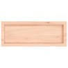 Comptoir de salle de bain 80x30x(2-4) cm bois massif non traité 