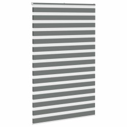 Store zèbre gris foncé largeur du tissu 145,9 cm polyester 