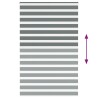 Store zèbre gris foncé largeur du tissu 145,9 cm polyester 