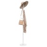 Porte-manteau blanc 175 cm fer enduit de poudre 