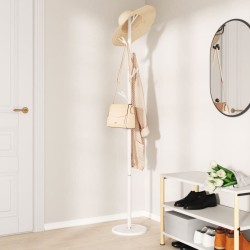 Porte-manteau blanc 175 cm fer enduit de poudre 