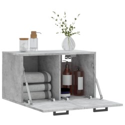 Armoire murale Gris béton 60x36,5x35 cm Bois d'ingénierie 