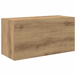 Armoire murale de bain chêne artisanal bois d'ingénierie 