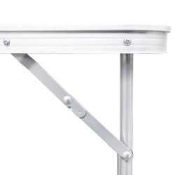Table pliable de camping avec cadre métallique 80x60 cm 