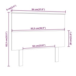 Tête de lit 94x6x82,5 cm Bois massif de pin 