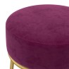 Tabouret rond Violet Velours 