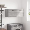 Armoire murale sonoma gris 80x36,5x35 cm bois d'ingénierie 
