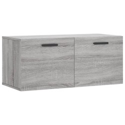 Armoire murale sonoma gris 80x36,5x35 cm bois d'ingénierie 