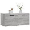 Armoire murale sonoma gris 80x36,5x35 cm bois d'ingénierie 