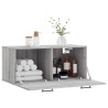 Armoire murale sonoma gris 80x36,5x35 cm bois d'ingénierie 