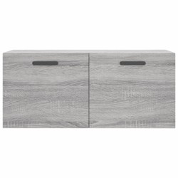 Armoire murale sonoma gris 80x36,5x35 cm bois d'ingénierie 