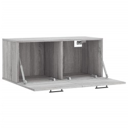 Armoire murale sonoma gris 80x36,5x35 cm bois d'ingénierie 