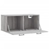Armoire murale sonoma gris 80x36,5x35 cm bois d'ingénierie 