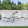 Coussins de chaise lot de 6 taupe 40x40x7 cm tissu oxford 