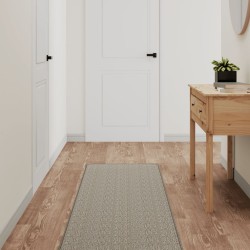 Tapis de couloir aspect sisal taupe 50x200 cm 