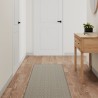 Tapis de couloir aspect sisal taupe 50x200 cm 