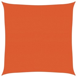 Voile d'ombrage 160 g/m² carré orange 4,5x4,5 m PEHD 