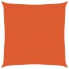 Voile d'ombrage 160 g/m² carré orange 4,5x4,5 m PEHD 