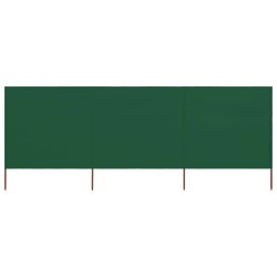 Paravent 3 panneaux Tissu 400 x 120 cm Vert 