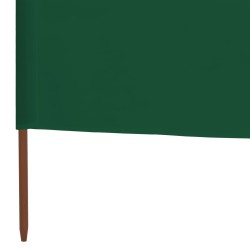 Paravent 3 panneaux Tissu 400 x 120 cm Vert 