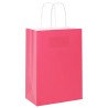 Sacs en papier 250 pcs avec poignées rose 15x8x21 cm 